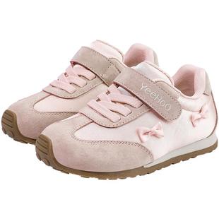 英氏童鞋女童运动鞋秋季新款宝宝走步鞋儿童软底阿甘鞋小女孩单鞋