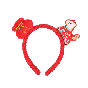 成人儿童春节马年生肖发箍女童可爱动物造型头小女孩过年喜庆头箍