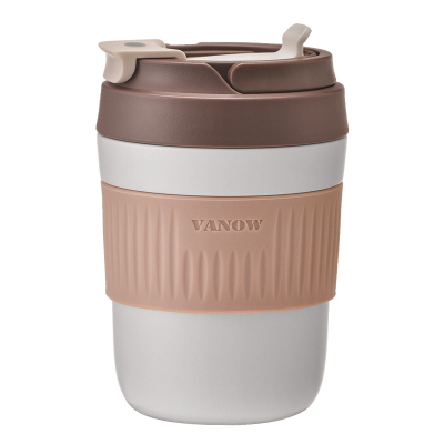 316不锈钢咖啡杯随行吸管杯