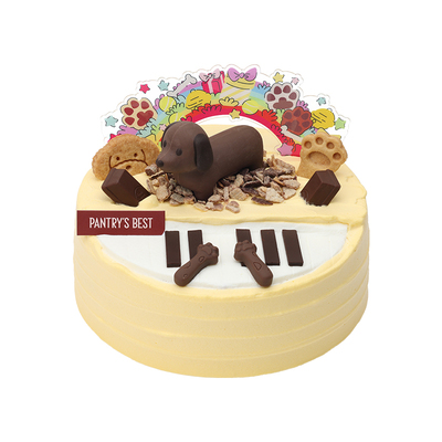 派悦坊儿童生日蛋糕快乐小狗巧克力奶油奥利奥同城配送北京上海