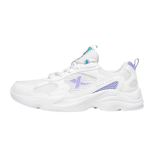 特步女鞋网面透气跑步鞋学生初中生休闲鞋正品官方旗舰店运动鞋女