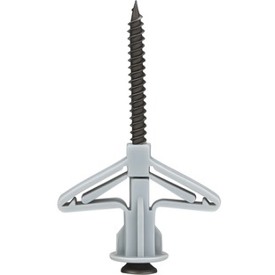 石膏板专用膨胀螺丝飞机膨胀管涨塞钉蝴蝶型空心砖自攻钉胀塞胶塞