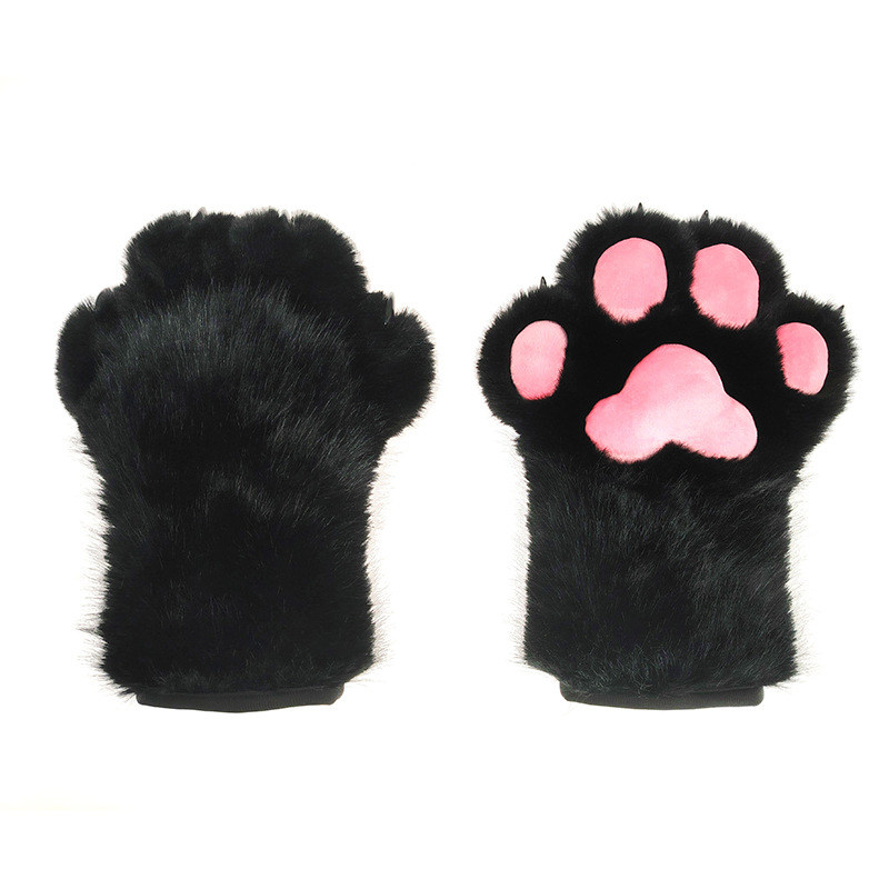 萌系福瑞兽装兽爪带指甲漫展表演cos道具furry猫科兽爪猫爪手套