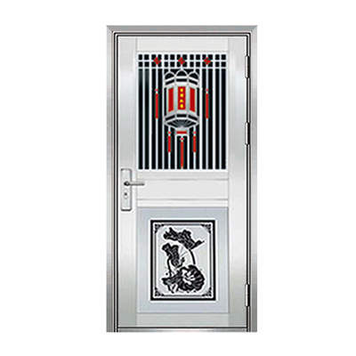 玻璃黄石防盗门毛铺入户门平开