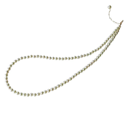 DouxAir进口施家珍珠项链包金正圆强光无暇奶油白锁骨链轻奢百搭