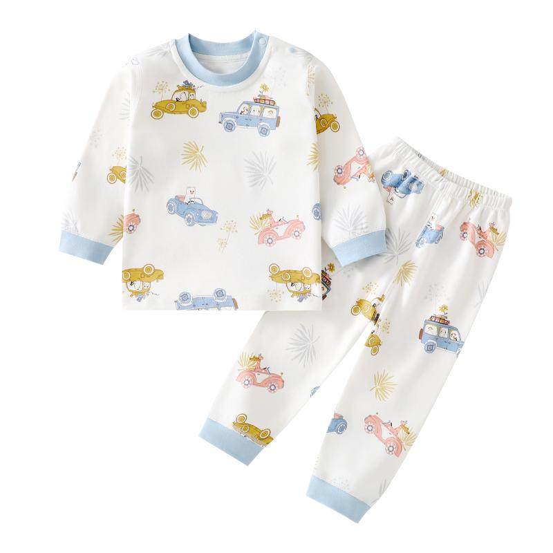贝贝怡儿童秋衣裤纯棉春夏宝宝婴幼儿分体衣服睡衣家居服内衣套装