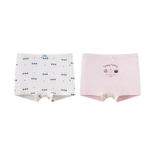 栀柔宝宝儿童内裤不夹屁男女中大童薄荷透气a类7A抗菌平角三角裤