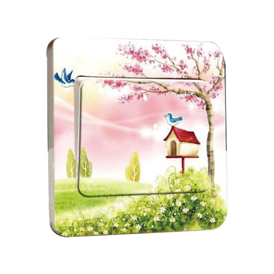 遮丑防脏房间卡通可爱墙壁开关贴