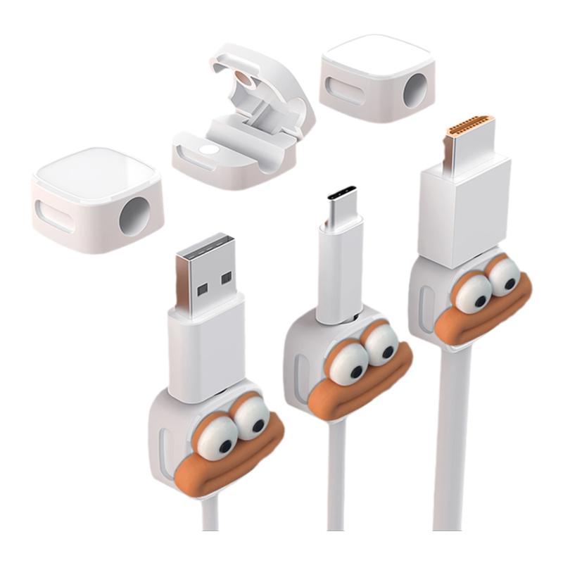 磁吸理线器桌面壁挂固定器线卡扣