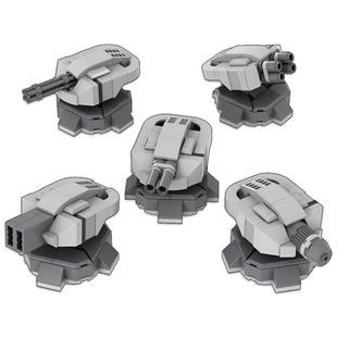 军事积木MOC 日骎科幻基地哪吒炮台颗粒拼装模型儿童玩具男孩礼物