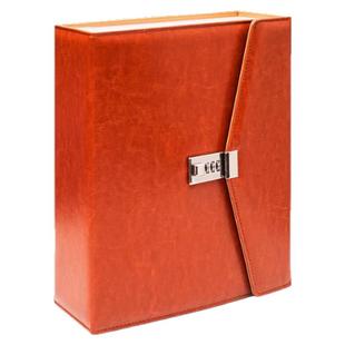 加厚皮面10万现金存钱本密码锁存钱夹钱册2026年新款十万元大容量只放钱网红攒钱本纸币钱币百元钞票收纳册