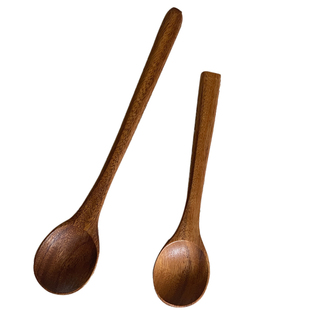 复古相思木咖啡搅拌勺家用木质木勺套装调料勺吃饭勺子儿童小勺子