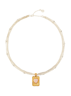 oups！女欧泊双层锁骨链原创设计