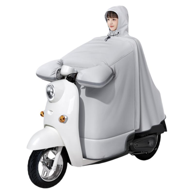 电动车挡风被冬季加绒加厚防水2025新款冬防水加厚一体二合一雨衣