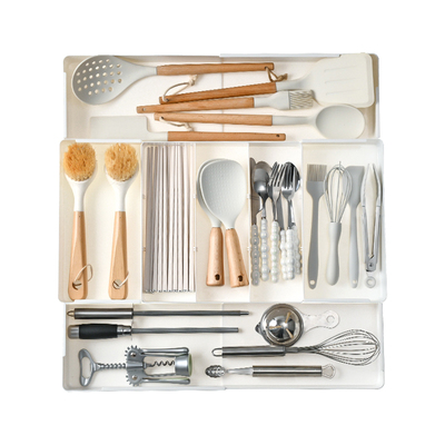 抽屉收纳盒可伸缩分隔整理盒