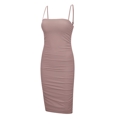 Ruched Nulu™ 女士褶饰细肩带连衣裙丨lululemon丨LW1FLYS