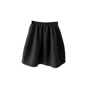 超好看冬装半身裙灰色短裙毛呢花苞中裙大码女胖mm梨形伯克利裙子