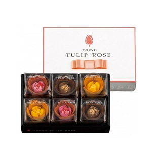 【顺丰秒发】日本TOKYO TULIP ROSE巧克力奶油玫瑰花卷奢华送礼盒