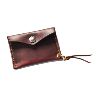 horween cxl霍尔文牛皮茶芯皮油蜡皮手工复古轻便简约零钱包卡包