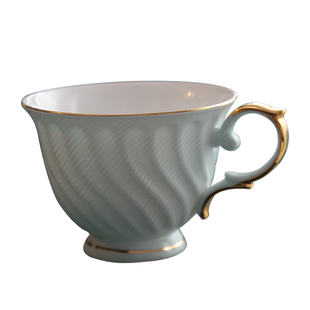 轻奢简约陶瓷咖啡杯碟套装欧式小奢华骨瓷花茶杯红茶下午茶杯具