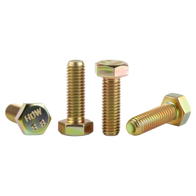 8.8级高强度彩锌外六角螺丝