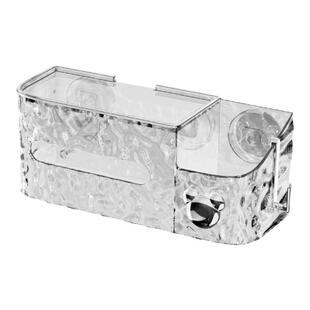 艾仕可吸盘纸巾盒壁挂家用高档洗脸巾收纳盒免打孔浴室抽纸置物架