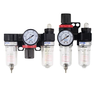 亚德客油水分离器过滤器空压机减压阀气动调压阀气源处理器二联件