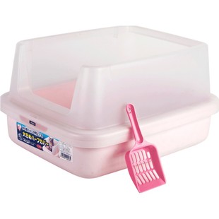 爱丽思猫砂盆猫厕所敞开式猫沙盆猫屎盆半封闭双层猫砂盆猫咪尿盆