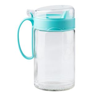 茶花油壶玻璃油瓶调味瓶专用醋壶防漏大号不挂油油罐家用调料瓶罐