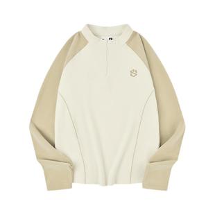 乔丹摇粒绒卫衣女士冬季新款加绒保暖户外休闲半拉链抓绒衣打底衫