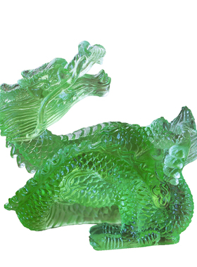 古法琉璃四神兽吉祥摆件