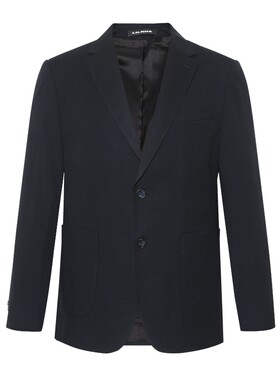 利郎奥莱绵羊毛平驳领西服外套男