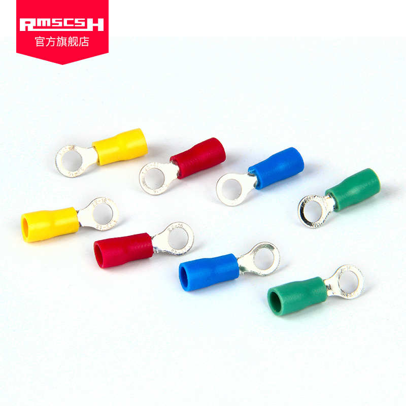 RV3.5/5.5-4/5S/6L/8/10/12预绝缘冷压接线端子2.5平方线鼻子线耳