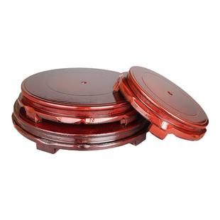 圆形木底座花瓶鱼缸花瓶底座仿红木底座花盆奇石木头托架木质底托