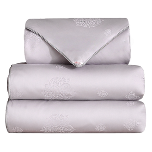 100%桑蚕丝加厚冬被春秋被子母被二合一空调被芯结婚陪嫁喜丝棉被