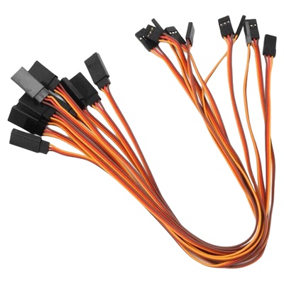 舵机延长线FUTABA JR公母配套延长线舵机线摇控飞机零配件车灯线