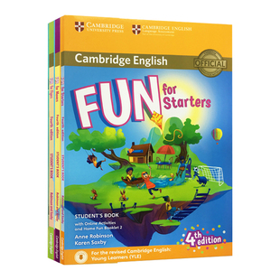 新版剑桥少儿英语YLE一级官方考试教材 Fun for Starters movers flyers儿童听说读写Cambridge English funfor英文原版教师用书