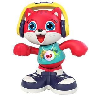 汇乐跳舞猫儿童会说话的小猫咪0一1-2岁婴儿电动宝宝音乐学爬玩具