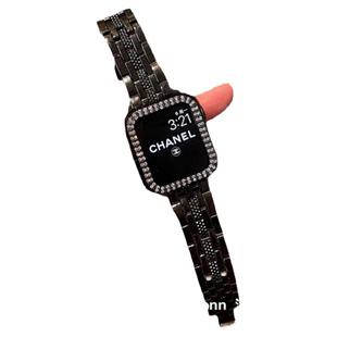 适用iwatch9苹果10手表applewatch45678SE代金属时尚表带男女通用