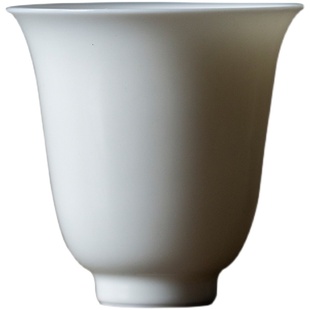 仿宋杏白品茗杯薄胎闻香杯功夫茶具手工茶杯家用主人杯定制个人杯