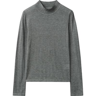 播商场同款舒适立领T恤女24春秋休闲打底内搭上衣BDR3SD1795