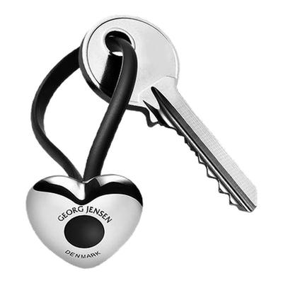 新年礼物GeorgJensen乔治杰生HEART心形装饰钥匙圈不锈钢