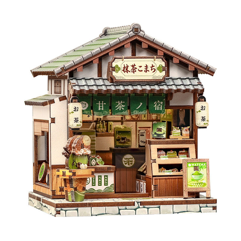 日式微观房子diy小屋微缩模型手工拼装积木桌面创意摆件益智玩具
