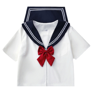 轻音柠檬春夏jk水手服学生制服套装裙日系白三本基础款校服百褶裙