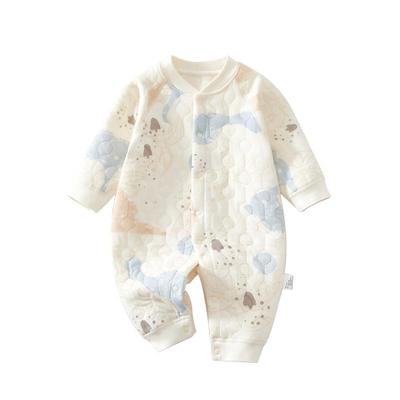 小聪熊婴儿衣服纯棉秋冬连体衣男