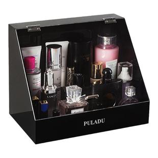 亚克力化妆盒收纳盒防尘家用洗手台乳液精华液整理柜置物架桌面