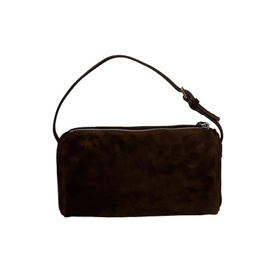 羊猄绒圆筒包90S单肩斜挎极简