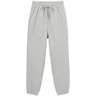 热风裤子2024年冬季新款女士基础加绒保暖卫裤纯色百搭舒适长裤女