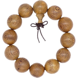 天然鸡翅木手串男女款108颗饰品民族风手链红木檀香黄色木质文玩