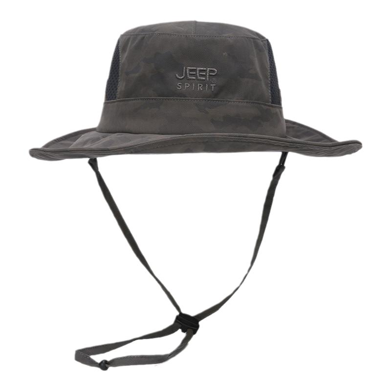JEEP夏季遮阳帽户外男女渔夫帽子